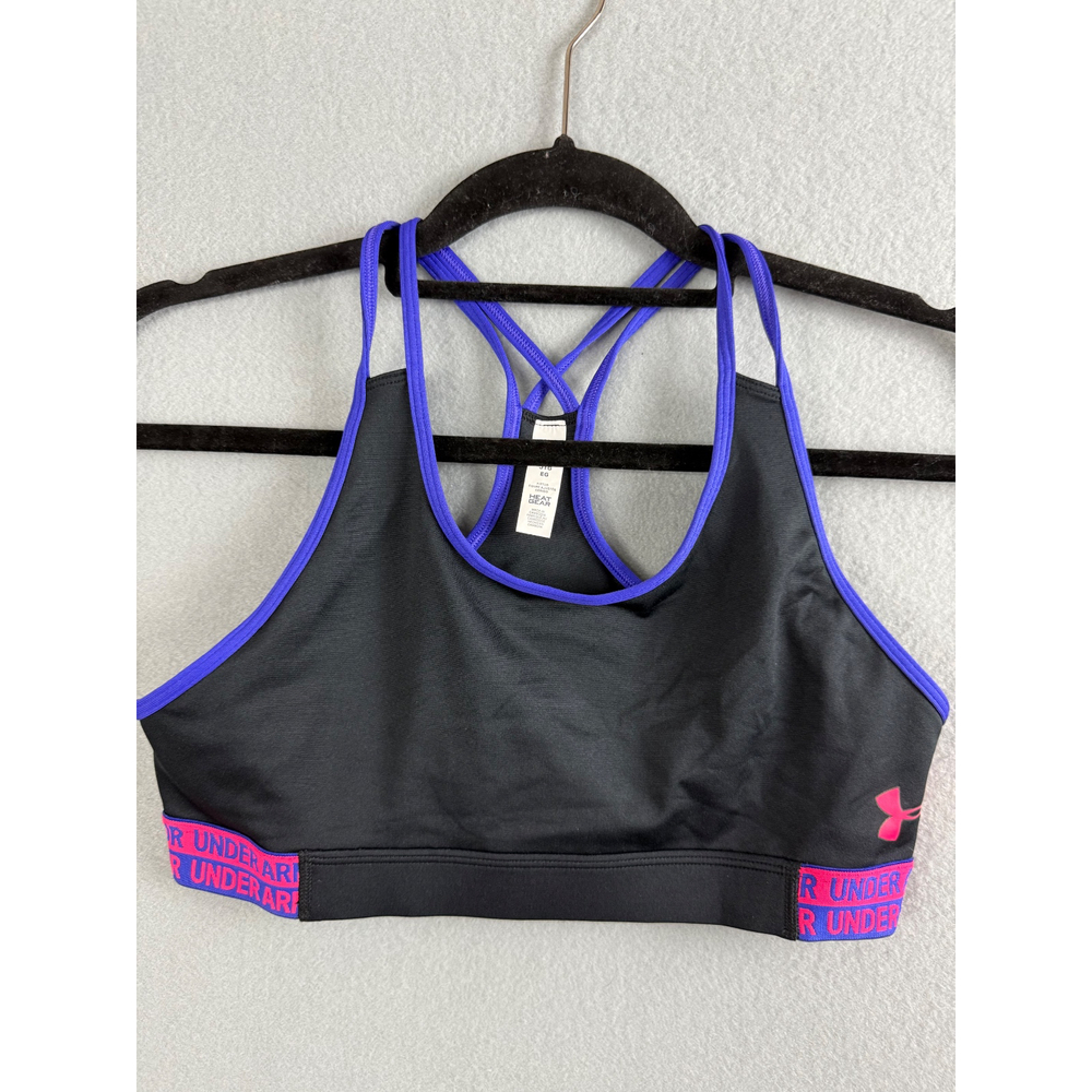 Under Armour Sports Bra Women's Extra Large Racerback HeatGear‎ Fitted